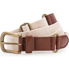 Men - Natural Accessories ASQUITH & FOX Leather And Canvas Belt Natural One