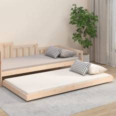 Sängyn jalat vidaXL Sängynrunko 90x200 cm Täysi Mänty