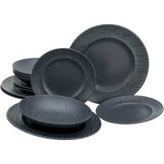 Creatable Rondo 12 Piece Dinnerware Set Service for 4 Black