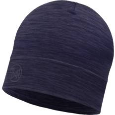 Buff Merino Reversible Hat - Blue