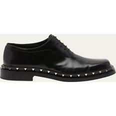 Valentino Garavani Rockstud Leather Oxford Shoes - Black