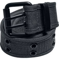 Polyester Belts Urban Classics Double thorn buckle canvas belt Belt grey