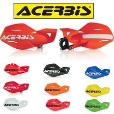 Protège-mains de moto Acerbis MX Uniko, Handguards couleur: Rouge Foncé/Noir