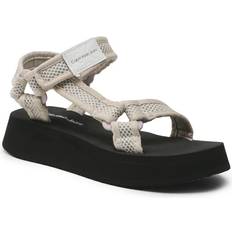 Calvin Klein Sandals Calvin Klein Jeans Sandalen Prefresato Sandal Webbing Mesh YW0YW00969 Beige