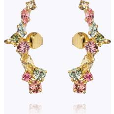 Caroline Svedbom Mirabel Earrings Gold Rainbow Combo