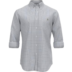 Polo Skjortor Polo Ralph Lauren Custom Fit Long Sleeve Sport Shirt Blue
