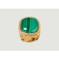 Aurelie Bidermann Miki Malachite Gold Plated Ring