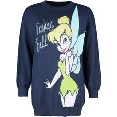 Peter Pan Anime Stickad jumper Tingeling för Dam blå