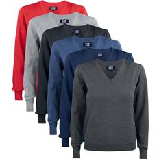 Cutter & Buck Everett tröja dam med merinoull, Grey melange
