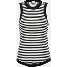 Acryl Tanktops Saint Laurent Cassandre striped jersey top multicoloured UK 8