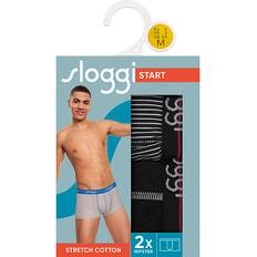 Stripes Men's Underwear Sloggi Men's Start Hipster Box Briefs - Black