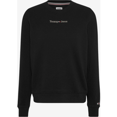 Tommy Hilfiger Black Sweaters Tommy Hilfiger Embroidered Crew Neck Sweater - Black