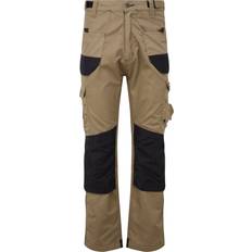 Brown Work Pants Tuffstuff Tuffstuff Elite Ripstop Trade Work Trousers Sand Brown 40L