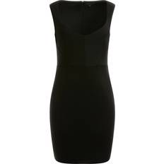 Guess Damen Kleider Guess Etuikleid, Herz-Ausschnitt, figurbetont, für Damen, schwarz