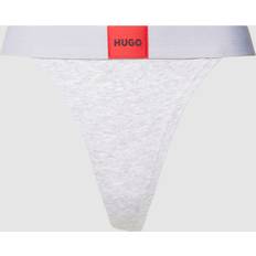 Cotton - Women Men's Underwear HUGO Stringtanga Red Label 50503102 Grau