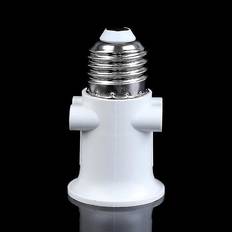 Ac100-240v E27 Bulb Adapter Lamp Holder Base Socket Conversion With Eu Plug