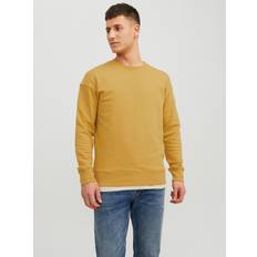 Guld - Sweatshirts Tröjor Jack & Jones Enfärgat Crewneck Tröja Gul