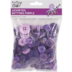 Purple Buttons Crafty Club Assorted Buttons Purple