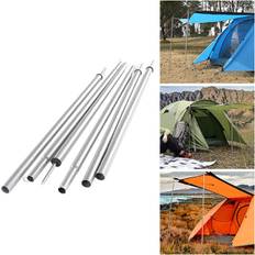 SRJ STAR Tent Poles Universal Telescopic Steel Awning Tent Canopy Tarp Pole Adjustable