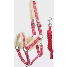 Nylon Paardensport QHP Halster met touw Rose