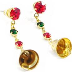 Les Trésors de Lily Merry Christmas Designer Earrings - Red Green