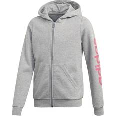 Adidas M Hoodies Barnkläder adidas Linear Full-Zip Hoodie Junior Grå