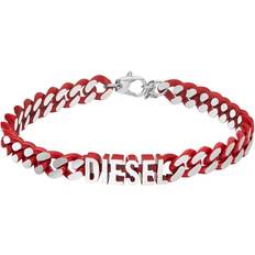 Diesel Man Bracelet Red Stainless