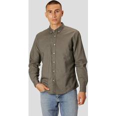 Clean Cut Copenhagen Skjorter Clean Cut Copenhagen Clean Cut Copenhagen Cotton Linen Skjorte Dusty Green