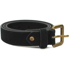 Brass - Women Clothing Eastern Counties Leather 10 UK, Black Womens/Ladies Alessia Suede Waist Belt