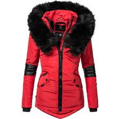 Navahoo Navahoo Winterjacke Rot Puffer für Damen