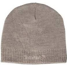 Timberland Men Beanies Timberland Herren Knit Logo Beanie Baskenmütze, Grey, One