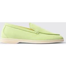 Chaussures basses Scarosso Ludovica Green Matcha Veloursleder Frau Loafers Green Matcha Veloursleder