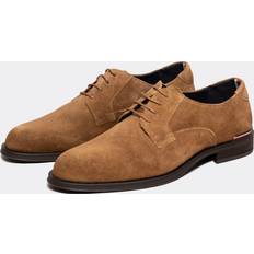 Tommy Hilfiger Men's Core RWB Mens Suede Shoes Tan