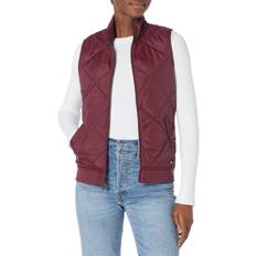 Dickies Vests Dickies Women's Quilted Vest, Burgundy