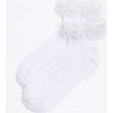 Socks River Island Womens White Frill Socks Multipack White One