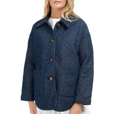 Jackets Barbour Denim Barrhead Quilted Cotton Jacket Dark Wash/Dress Indigo