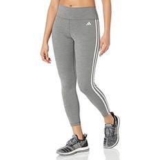 Adidas Women Pantyhose & Stay-Ups Adidas Women's Training Essentials 3-Stripes High Waisted 7/8 Tights, Dark Grey Heather