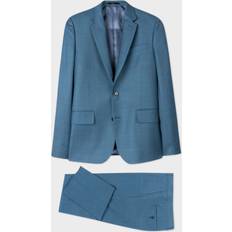 Men - Turquoise Blazers Paul Smith Mens Tailored Fit 2Btn Blues Chest Waist