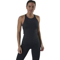 Yoga Tanktops Casall Shiny Alligator Seamless Strap Tank Grey, Female, Tøj, Tops, Yoga, Grå