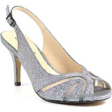 Mesh Heels & Pumps Lunar Sariyah Sling Back Court Shoes - Beige
