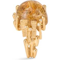 Ole Lynggaard BoHo kt. guld ring med rutil og brillanter