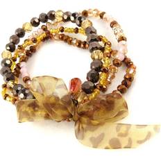 Brown Bracelets Les Trésors de Lily Sissi Bracelet - Amber-Brown