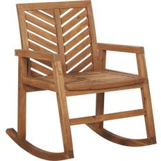 Rocking Chairs Rammento Chevron Rocking Chair