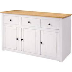 White Sideboards SECONIQUE Panama 3 Sideboard