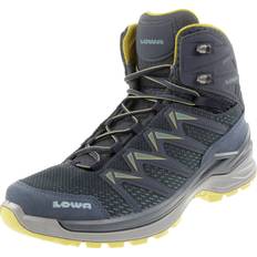 Lowa Pro GTX Mid Walking Boots - Steel Blue/Mustard