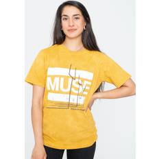 Origin Of Symmetry Dip Dye Mineral Wash T Shirt - Yellow