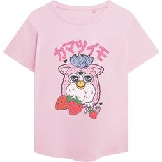 Furby Womens/Ladies Strawberry T-Shirt Pink