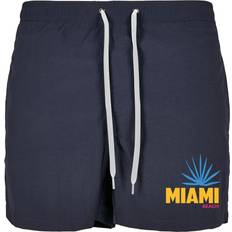 Mister Tee Miami Beach Swimshorts för män, marinblå XL, simbyxor, marinblå