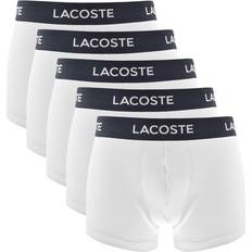 Lacoste Women Men's Underwear Lacoste Underwear Five Pack Trunks White