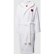 Donna Pigiama HUGO Terry Hooded Gown Dressing - Bianco